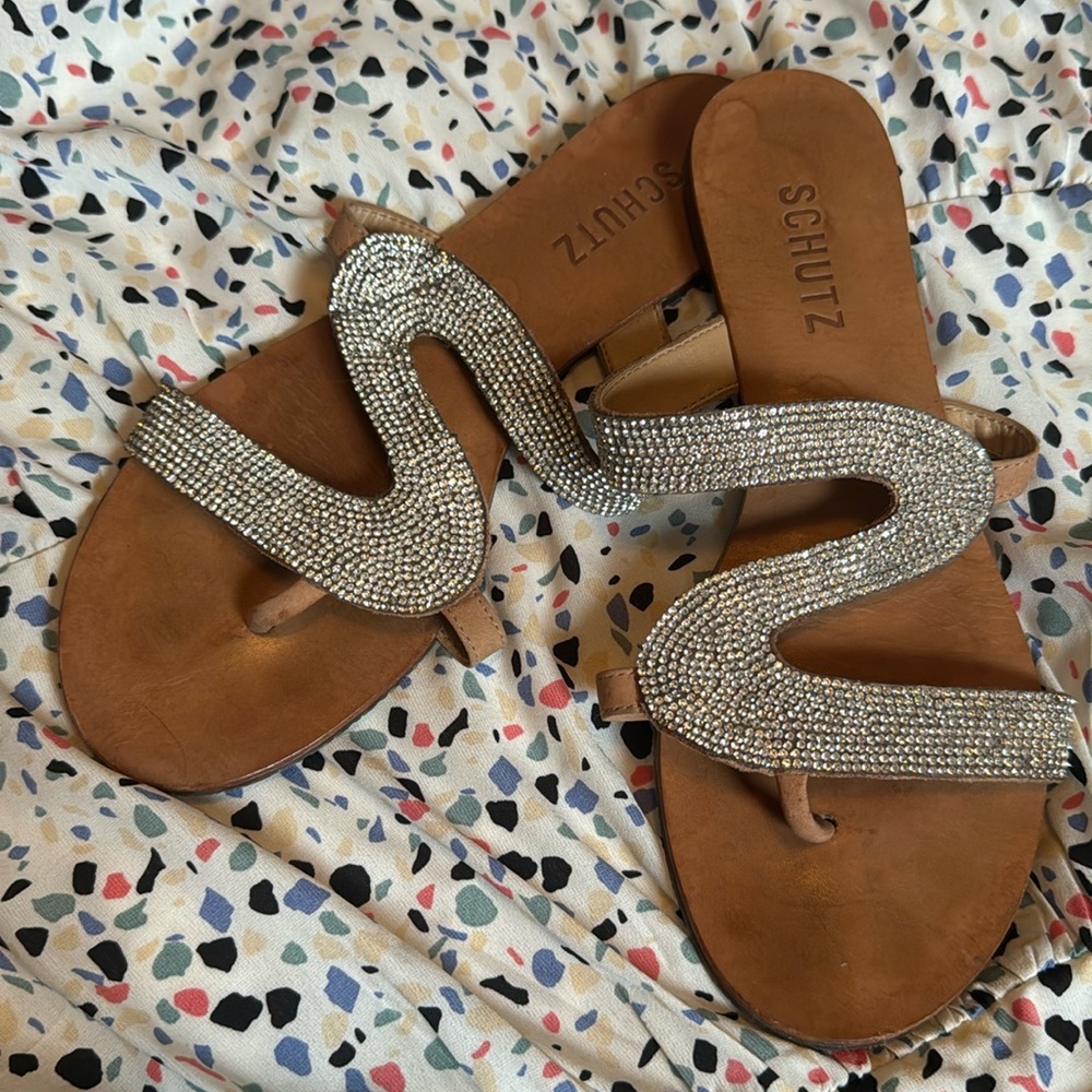 Schutz CZ Sandals